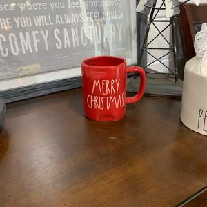 Rae Dunn red MERRY CHRISTMAS mug